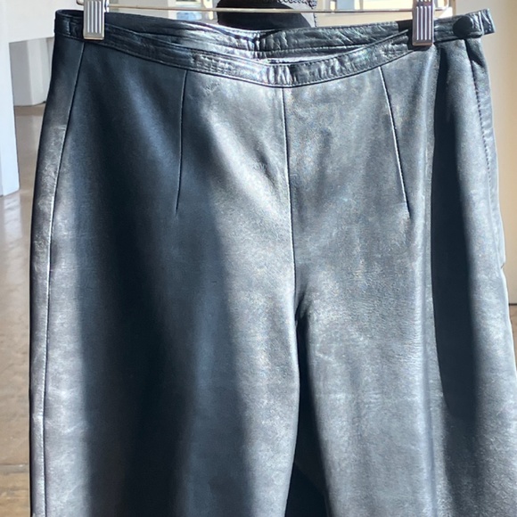 Wilson’s Leather black straight leg leather pants - Picture 6 of 7